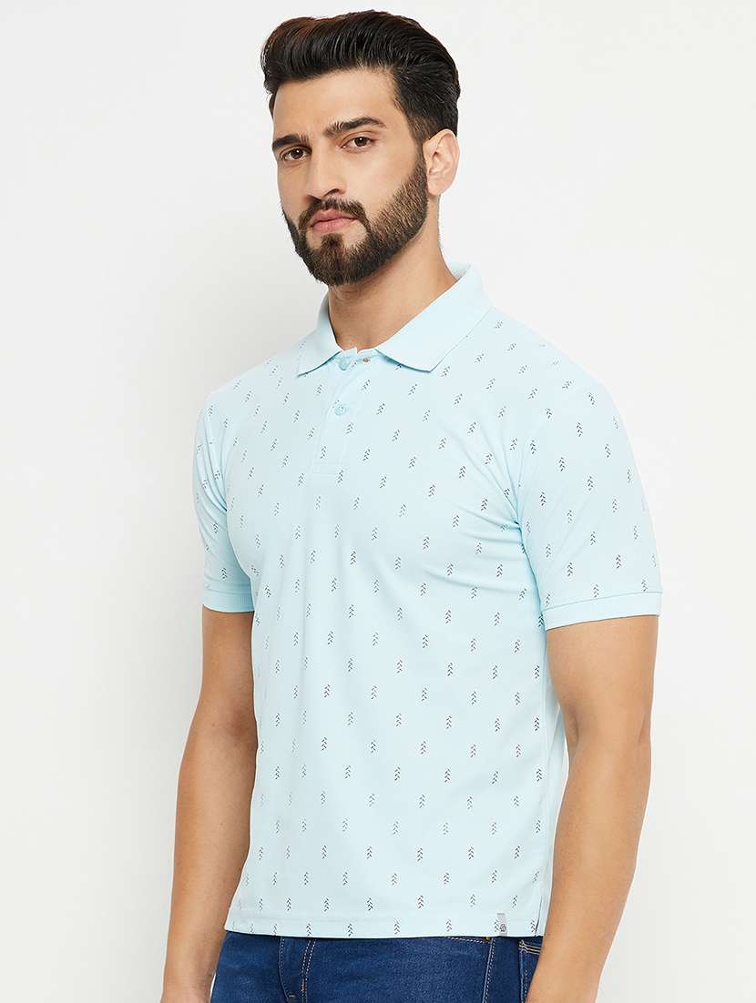 men polo neck plain t-shirt