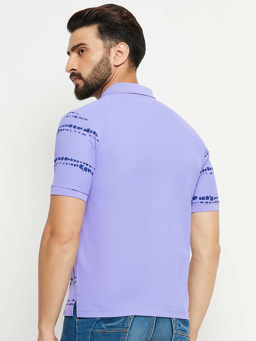 men polo neck printed t-shirt - 21497075 -  Standard Image - 3