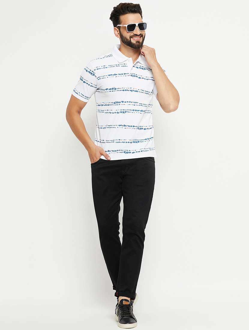 men polo neck printed t-shirt - 21497082 -  Standard Image - 3