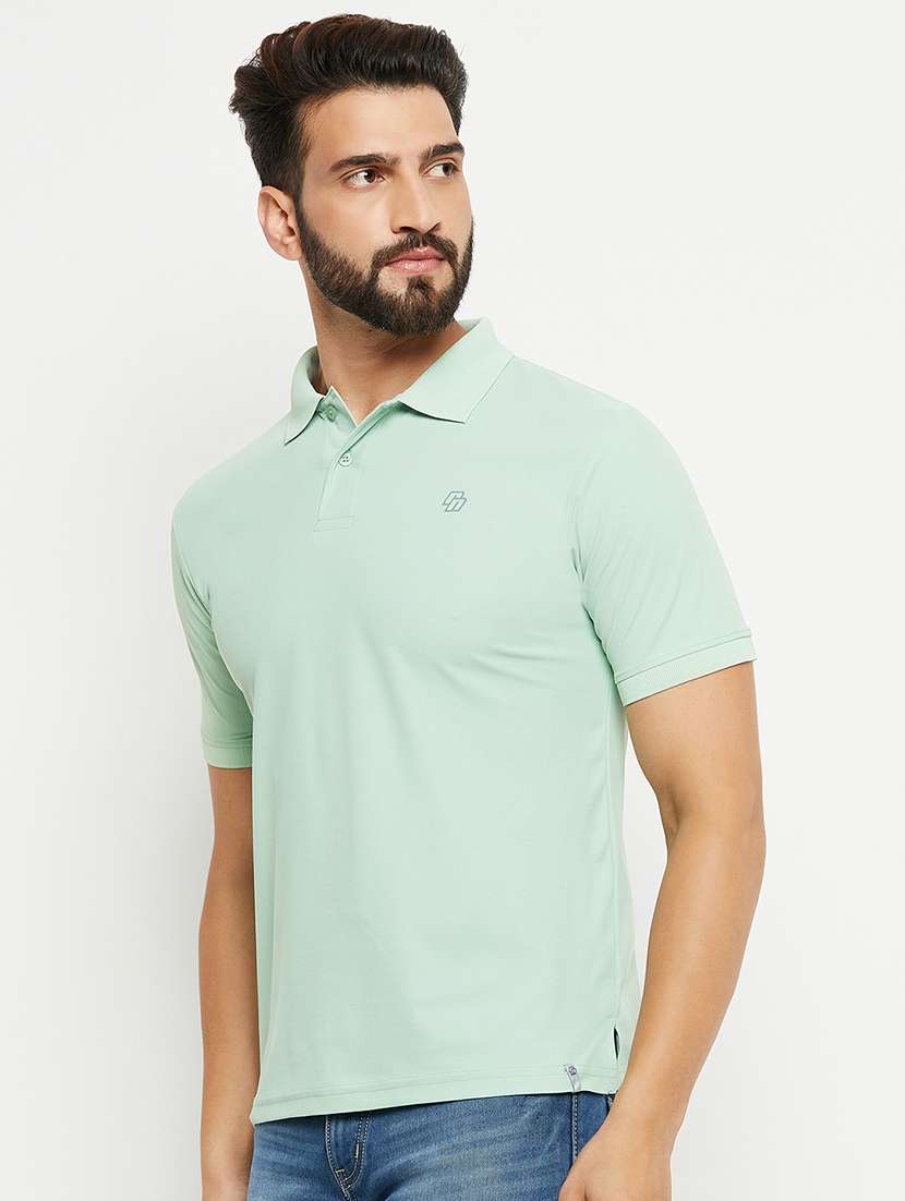 men polo neck plain t-shirt