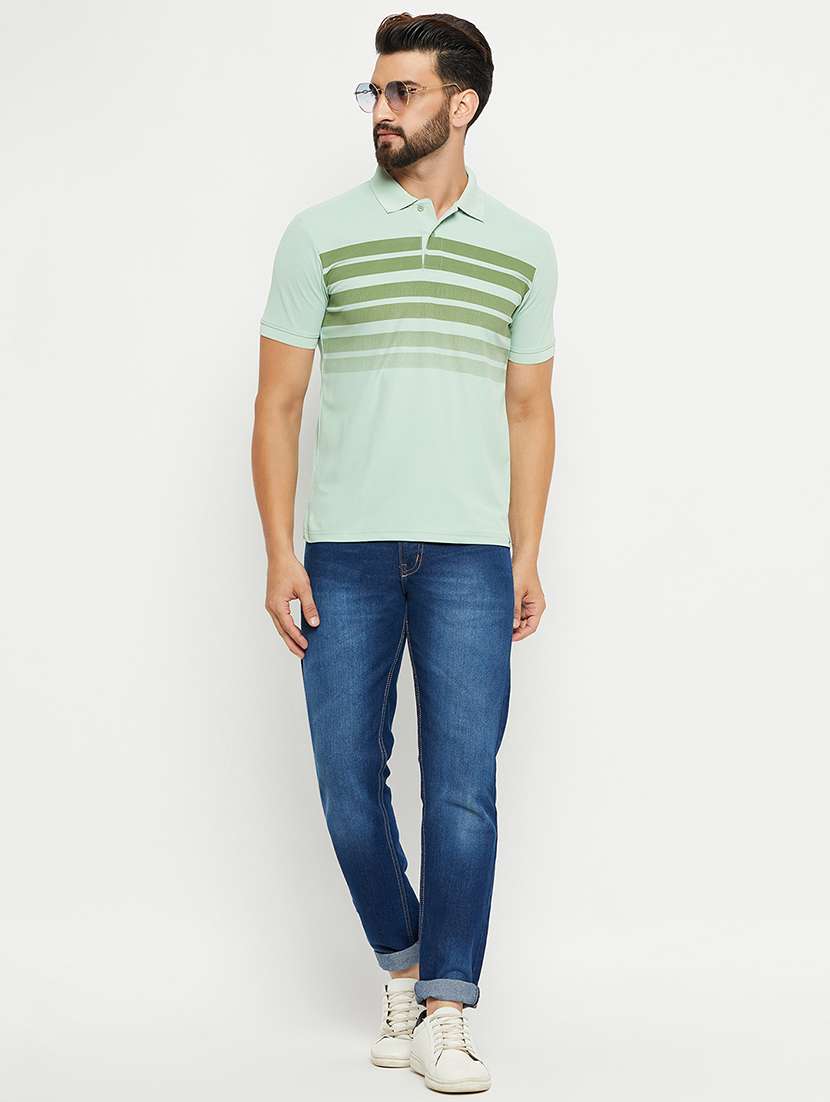 men polo neck striped t-shirt - 21497093 -  Standard Image - 3