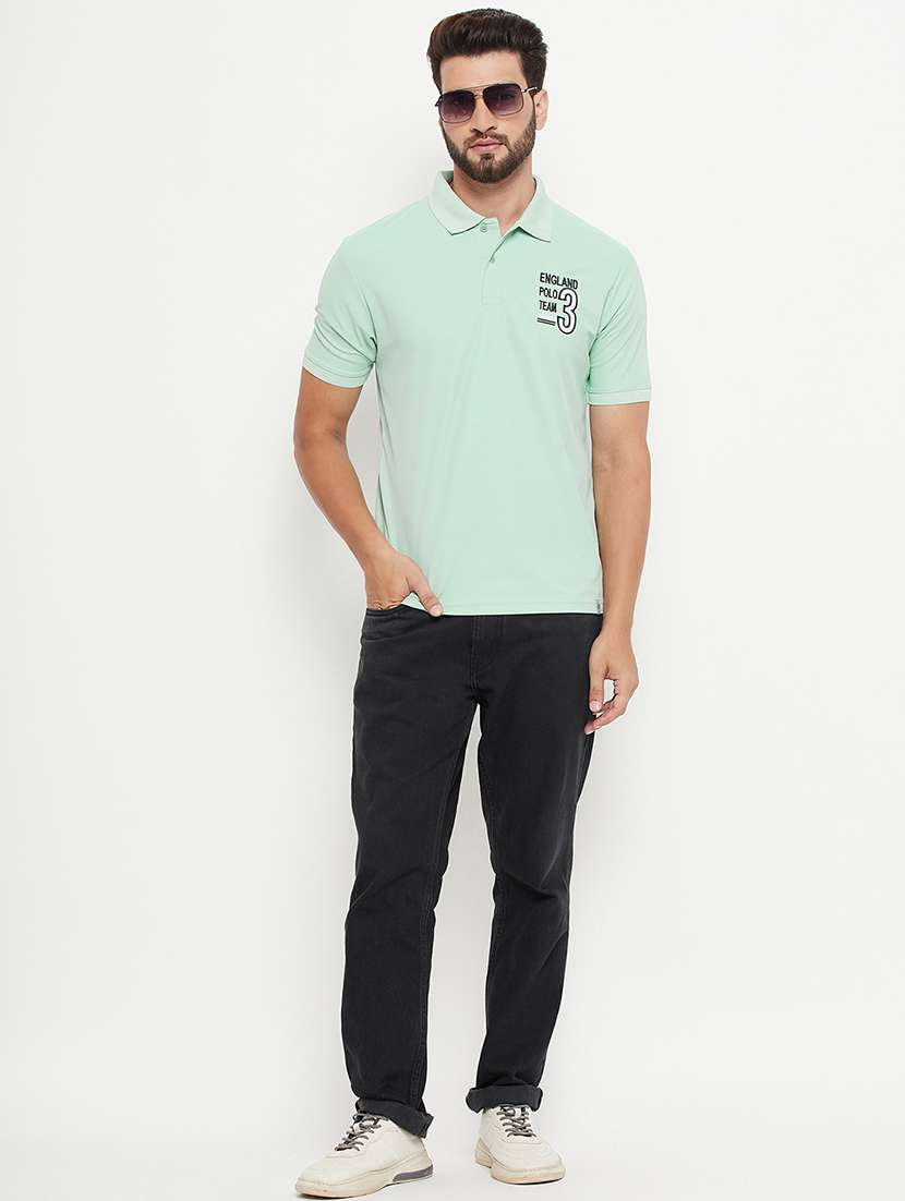 men solid short sleeve polo t-shirt - 21497106 -  Standard Image - 3