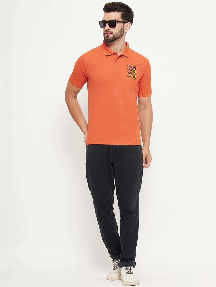 men solid short sleeve polo t-shirt - 21497107 -  Standard Image - 3