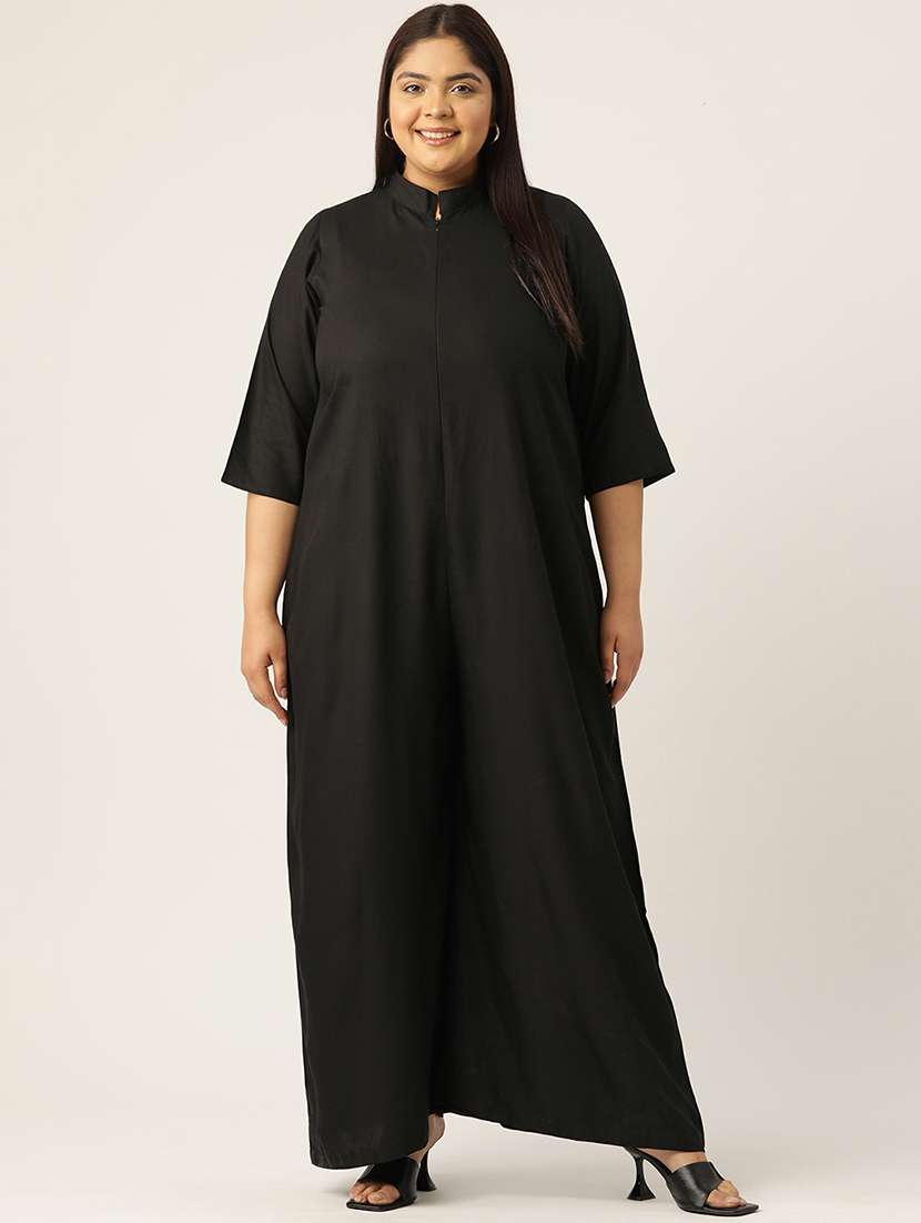 women casual solid full leg jumpsuit - 21497127 -  Zoom Image - 0