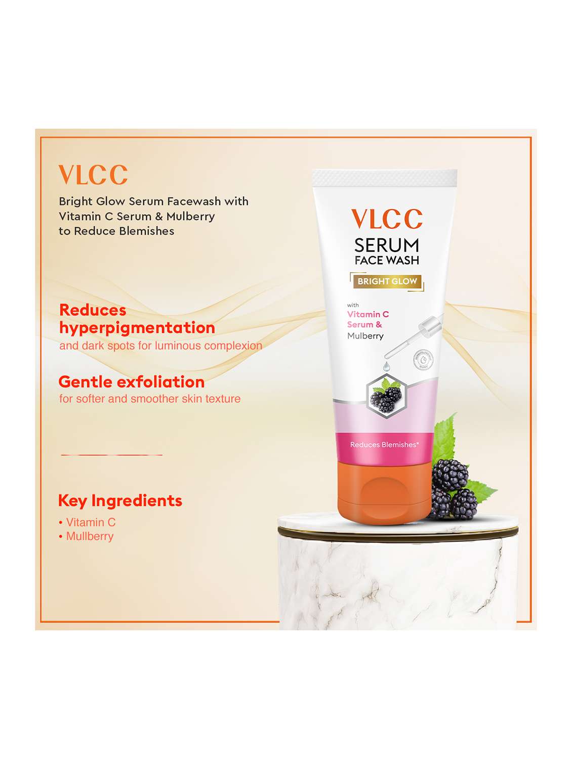 vitamin c day cream spf 30 & bright glow serum facewash with vitamin c serum & mulberry combo - 21497151 -  Standard Image - 5