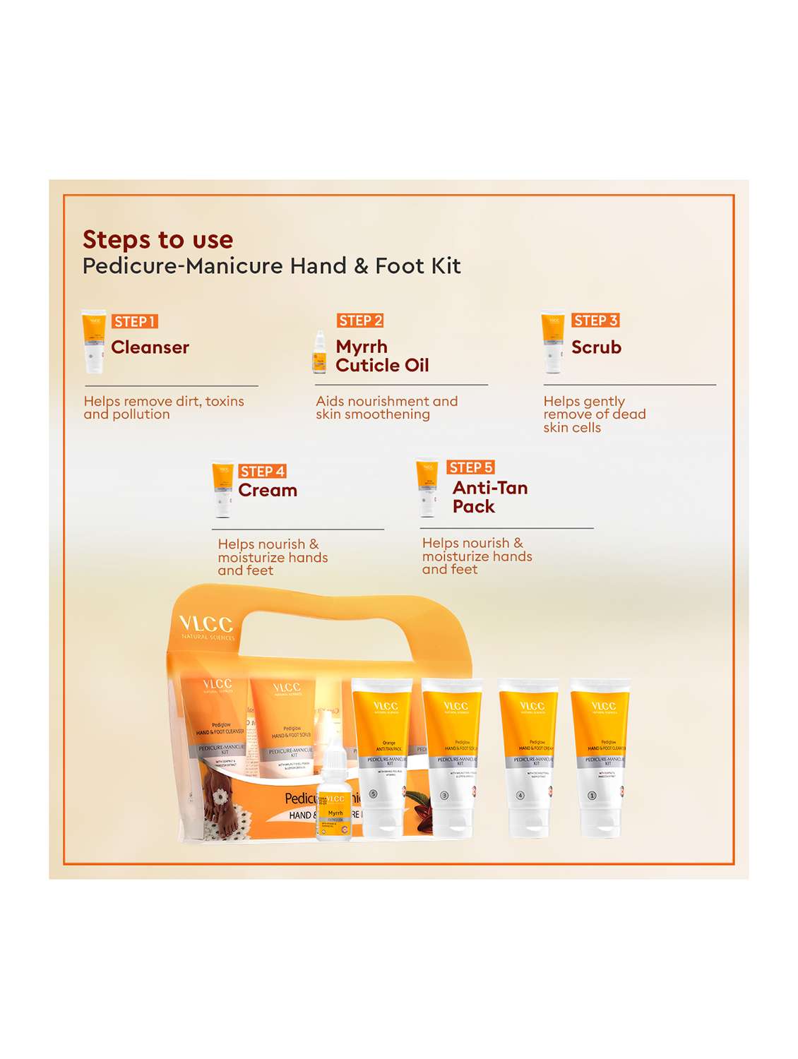 vitamin c facial kit & pedicure manicure kit combo - 21497155 -  Standard Image - 3