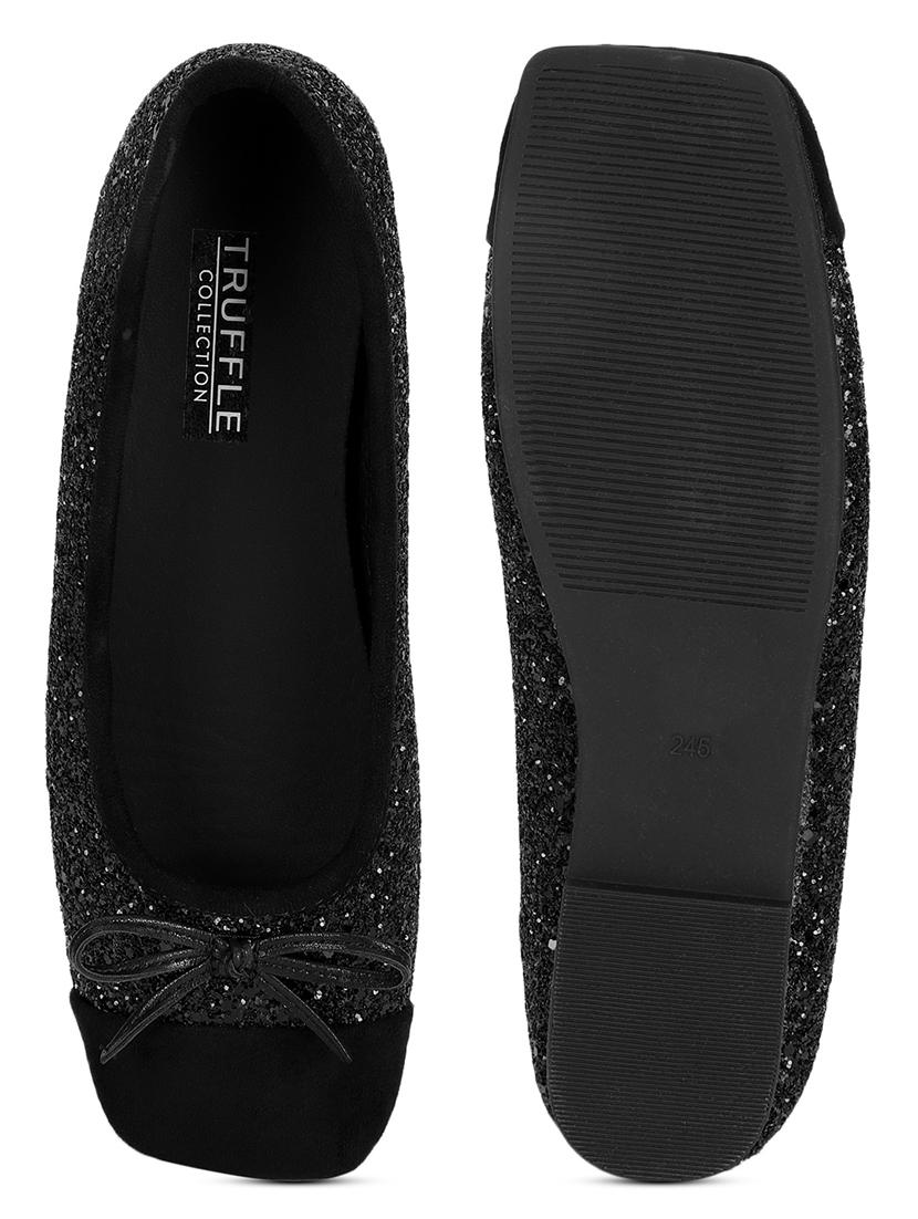 women black slip on ballerina - 21497202 - Standard Image - 3