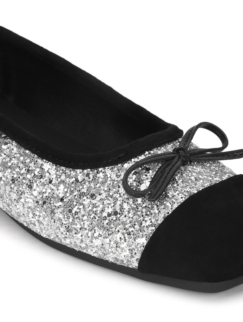 women silver slip on ballerina - 21497204 - Standard Image - 5