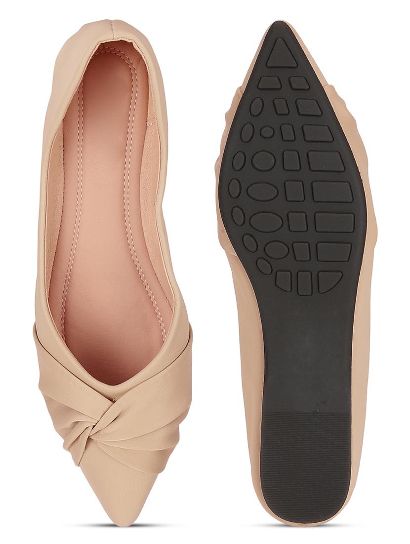 women beige slip on ballerina - 21497205 - Standard Image - 3