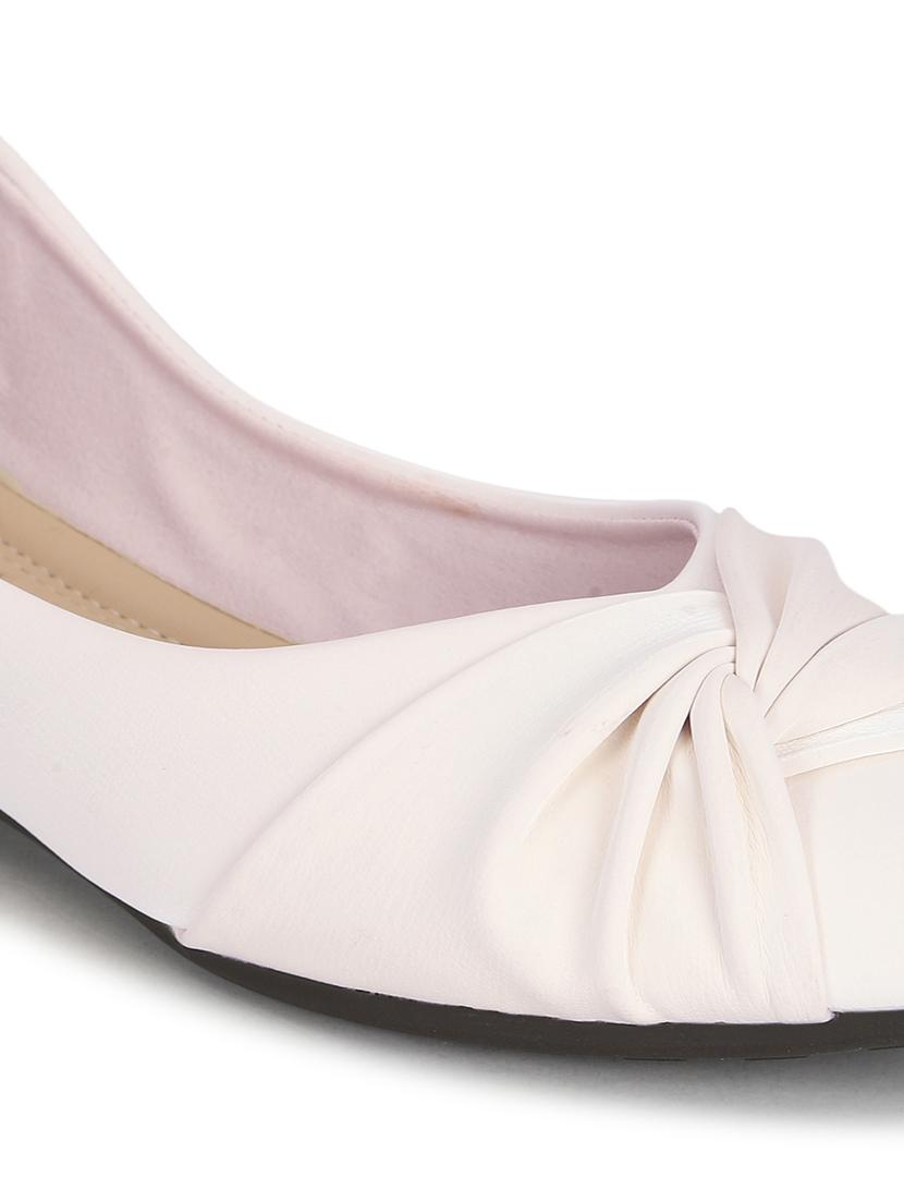 women cream slip on ballerina - 21497207 - Standard Image - 5