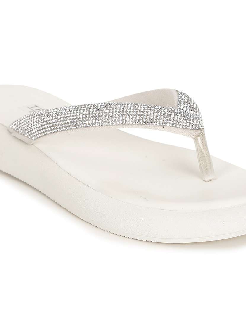 women white embellished slippers - 21497216 -  Standard Image - 5