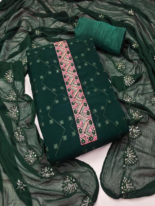women embroidered unstitched suits - 21497393 -  Standard Image - 0