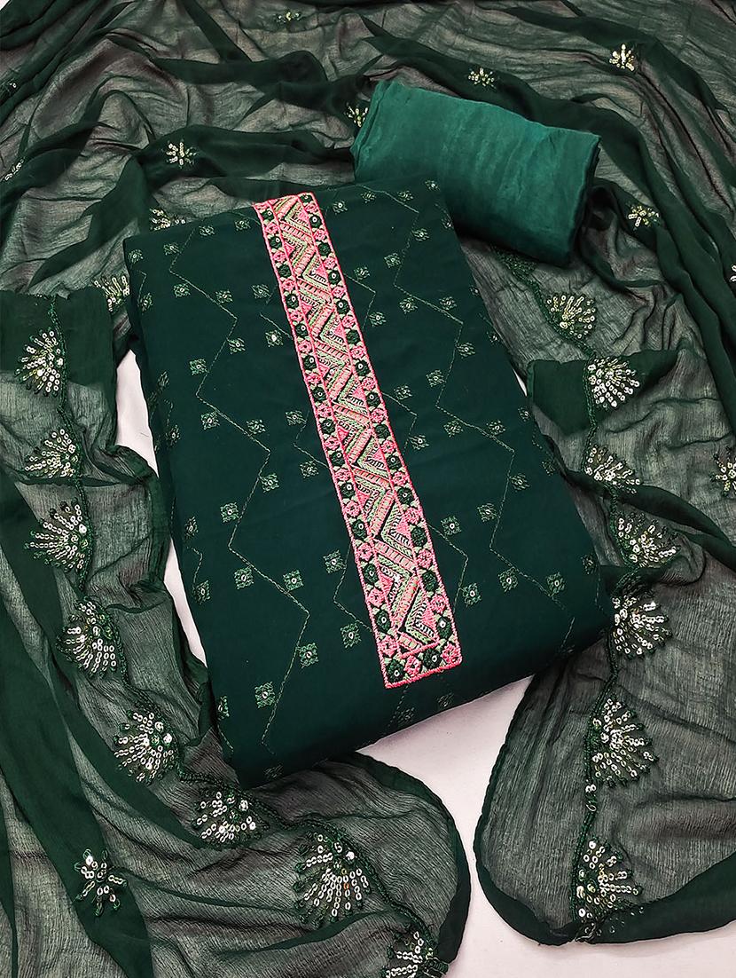 women embroidered unstitched suits - 21497393 -  Zoom Image - 0
