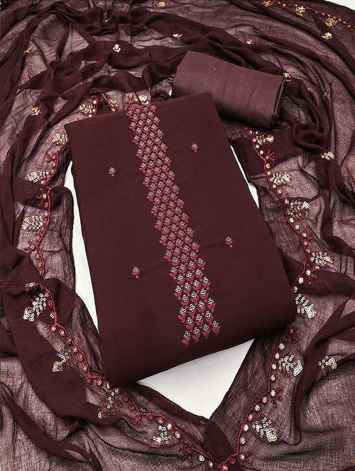 women embroidered unstitched suits - 21497397 -  Standard Image - 0