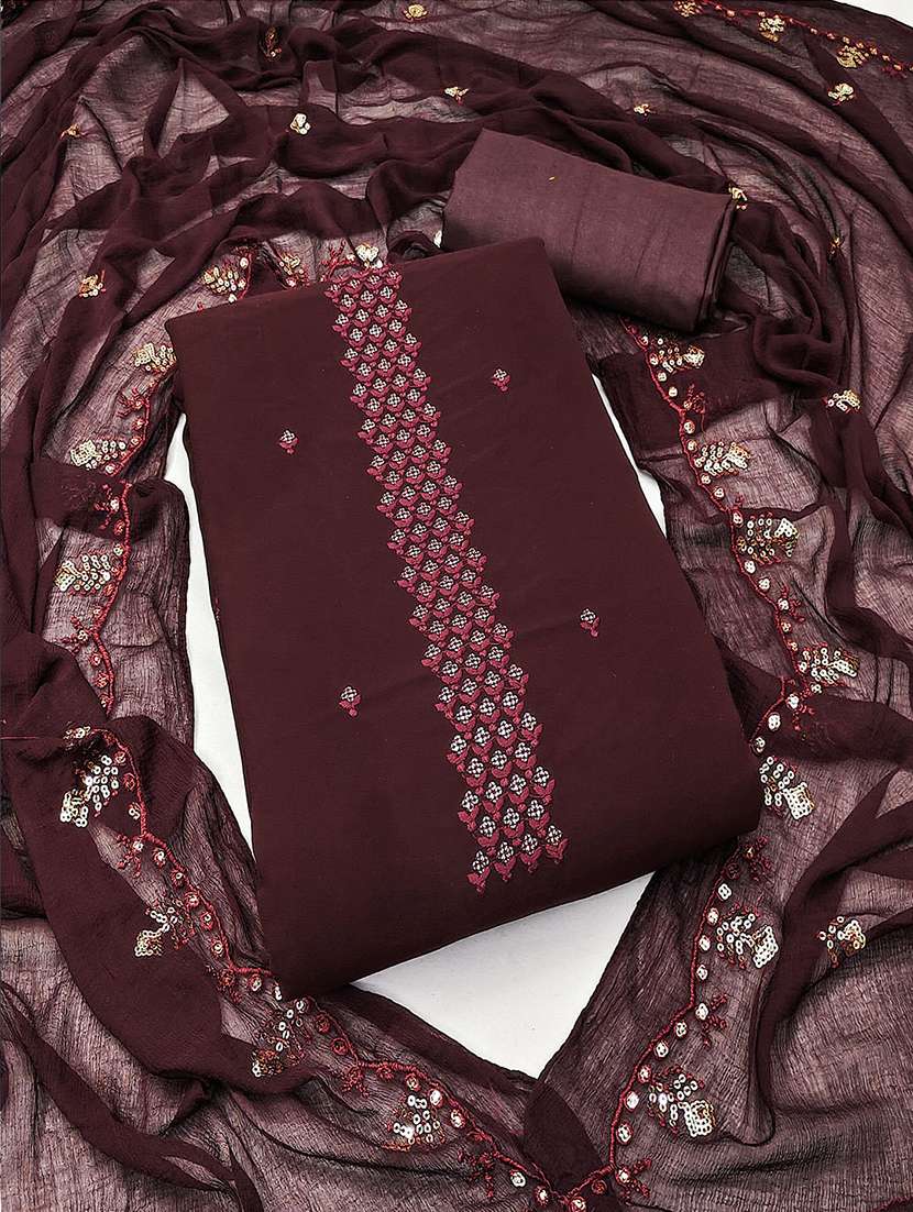 women embroidered unstitched suits