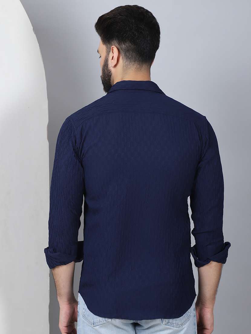 men solid long sleeve casual shirt - 21497926 -  Standard Image - 3