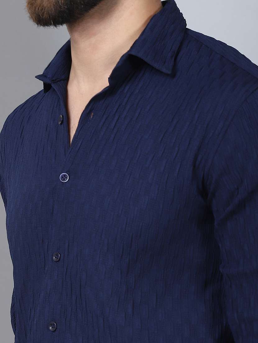 men solid long sleeve casual shirt - 21497926 -  Standard Image - 5