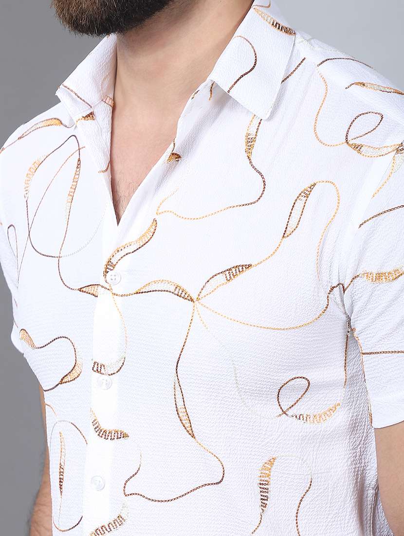 men solid with work short sleeve casual shirt - 21497938 -  Standard Image - 5