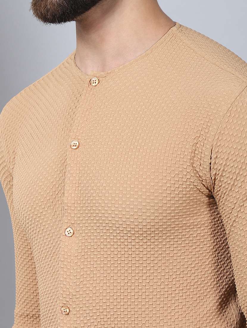 men self design long sleeve casual shirt - 21497941 - Standard Image - 5