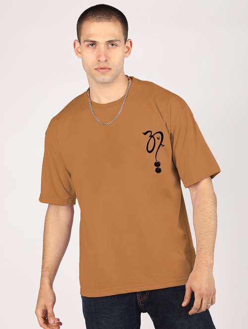 men short sleeve printed oversized t-shirt - 21498360 - Standard Image - 0
