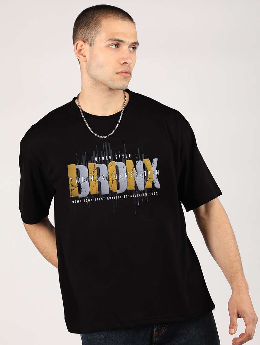 men short sleeve printed oversized t-shirt - 21498379 - Zoom Image - 0
