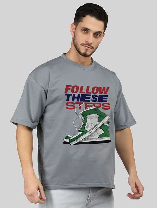 men short sleeve printed oversized t-shirt - 21498380 -  Standard Image - 0