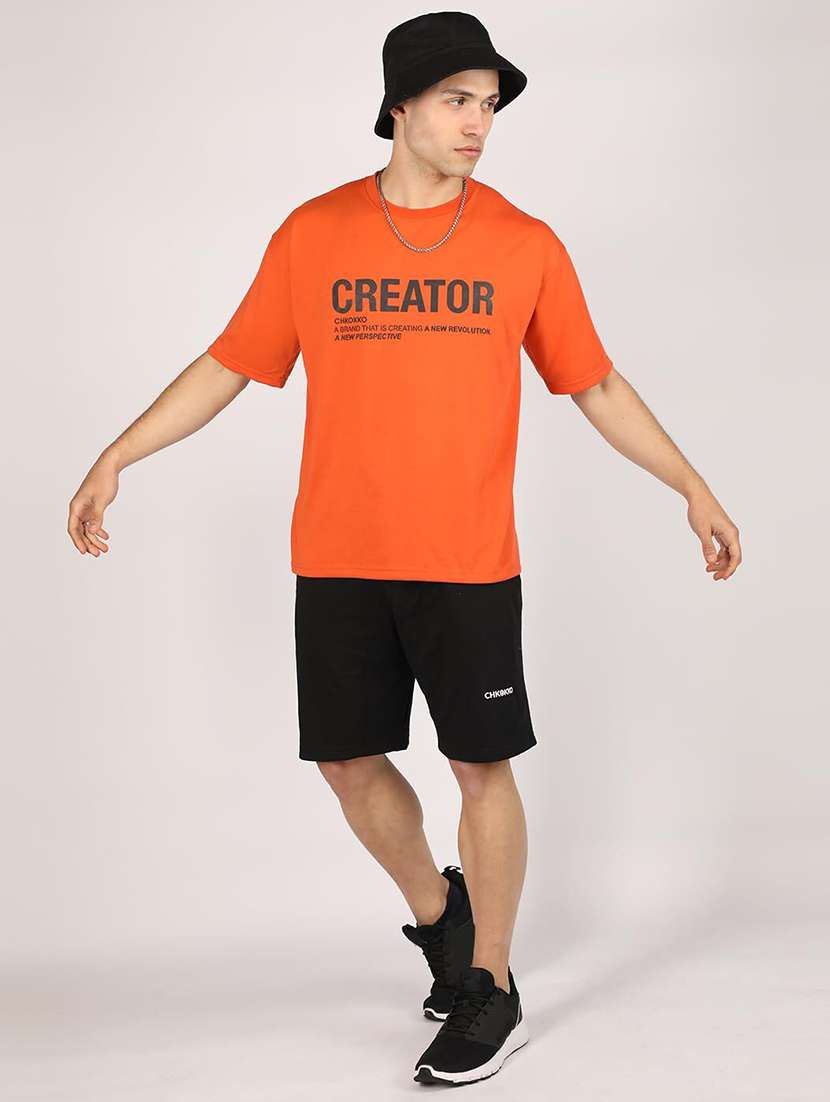 men short sleeve printed oversized t-shirt - 21498434 -  Standard Image - 3