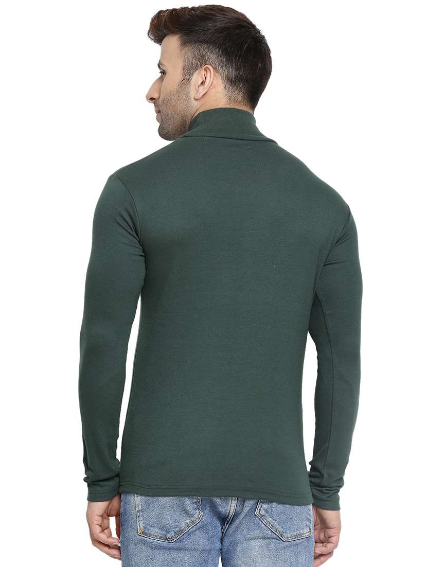 men long sleeved plain t-shirt - 21498443 - Standard Image - 3