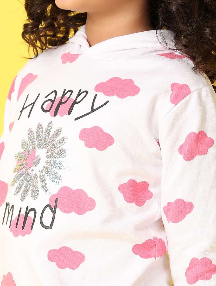 kids front print long sleeves sweatshirt - 21498546 -  Standard Image - 5