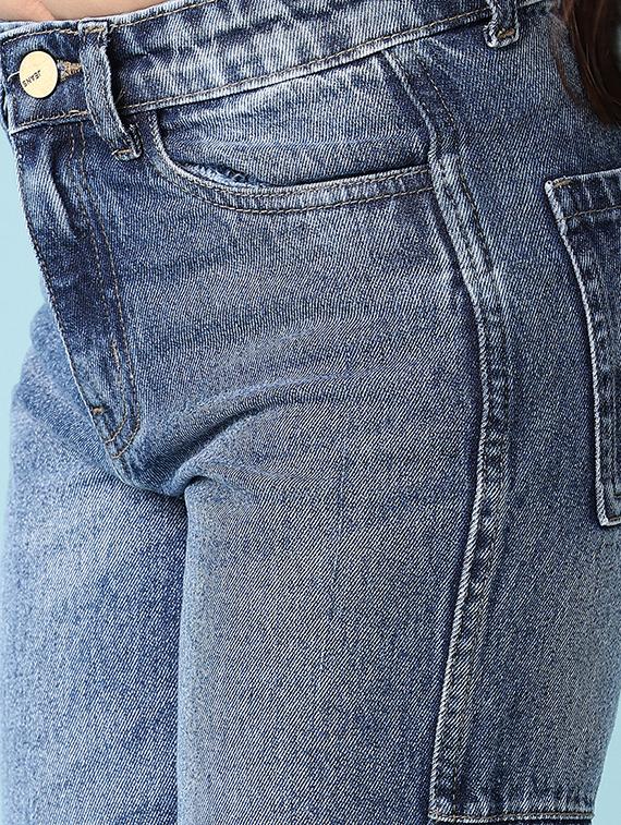girls solid straight fit jeans - 21498640 - Standard Image - 5