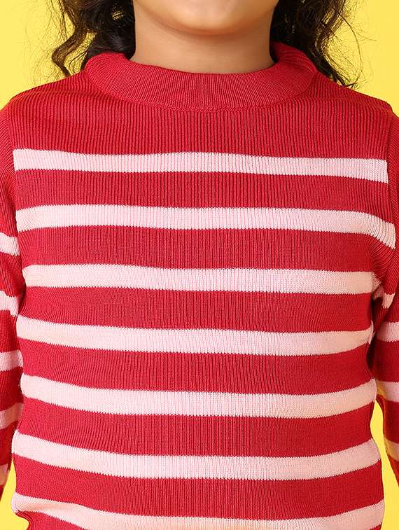 girls round neck striped pullover - 21498741 -  Standard Image - 5