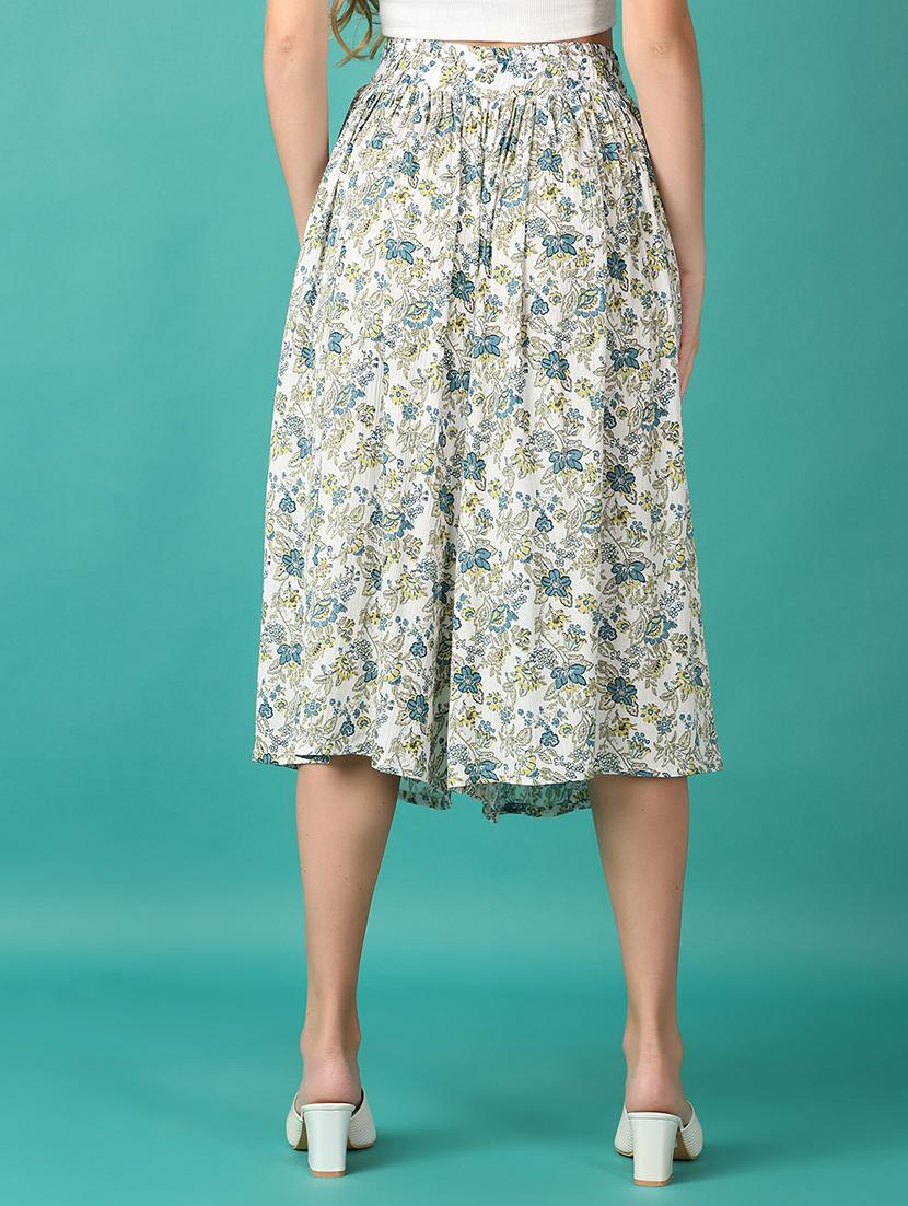 women white floral print skirt - 21498748 - Standard Image - 3
