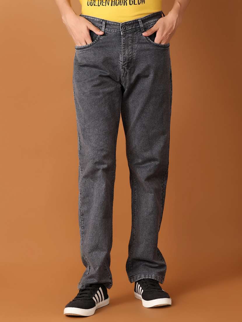 men grey denim jeans - 21498803 -  Standard Image - 3