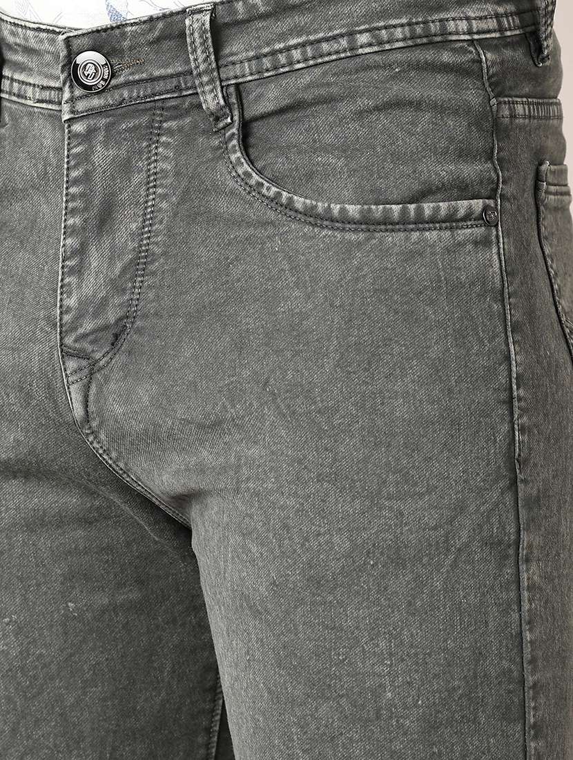 men grey denim jeans - 21498804 - Standard Image - 5