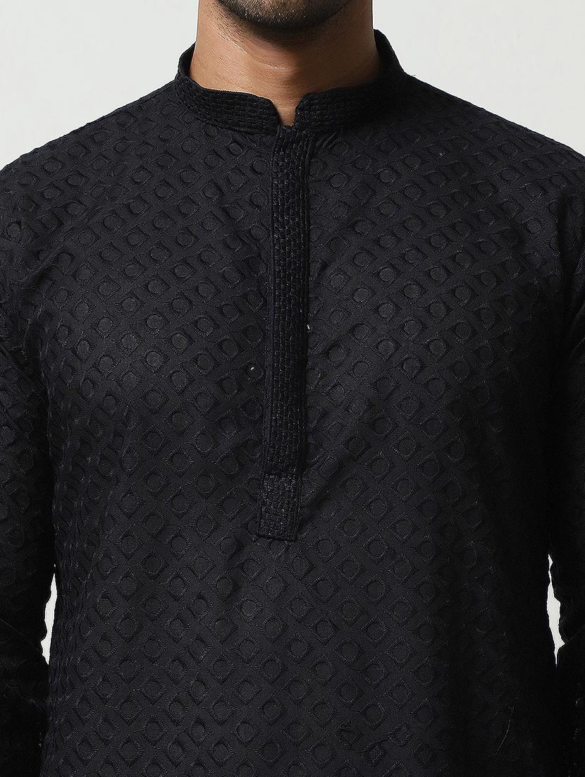 men embroidered kurta pyjama ethnic wear set - 21498951 - Standard Image - 5