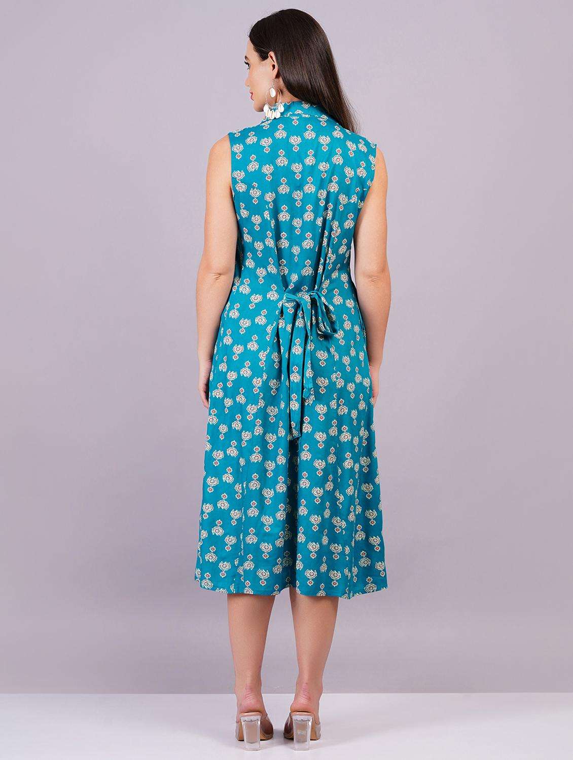 women printed a-line ethnic dress - 21498999 -  Standard Image - 3