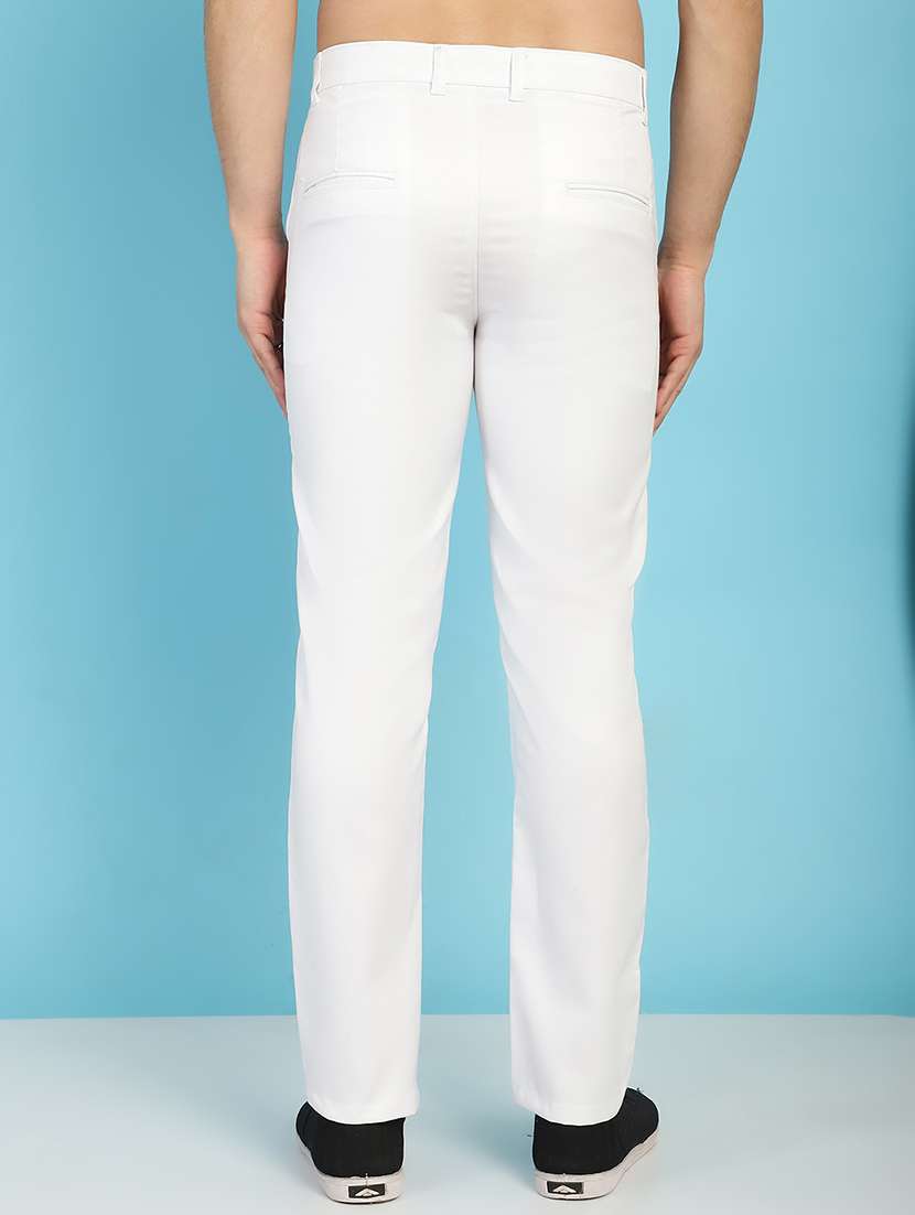 men white cotton chinos casual trouser - 21499063 -  Standard Image - 3