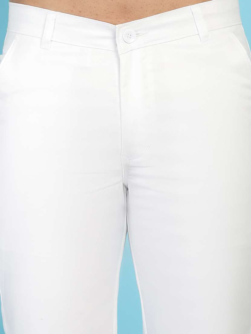 men white cotton chinos casual trouser - 21499063 -  Standard Image - 5