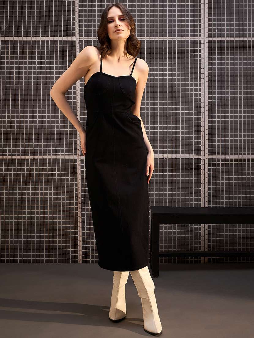 women black denim sheath dress - 21499289 - Zoom Image - 0
