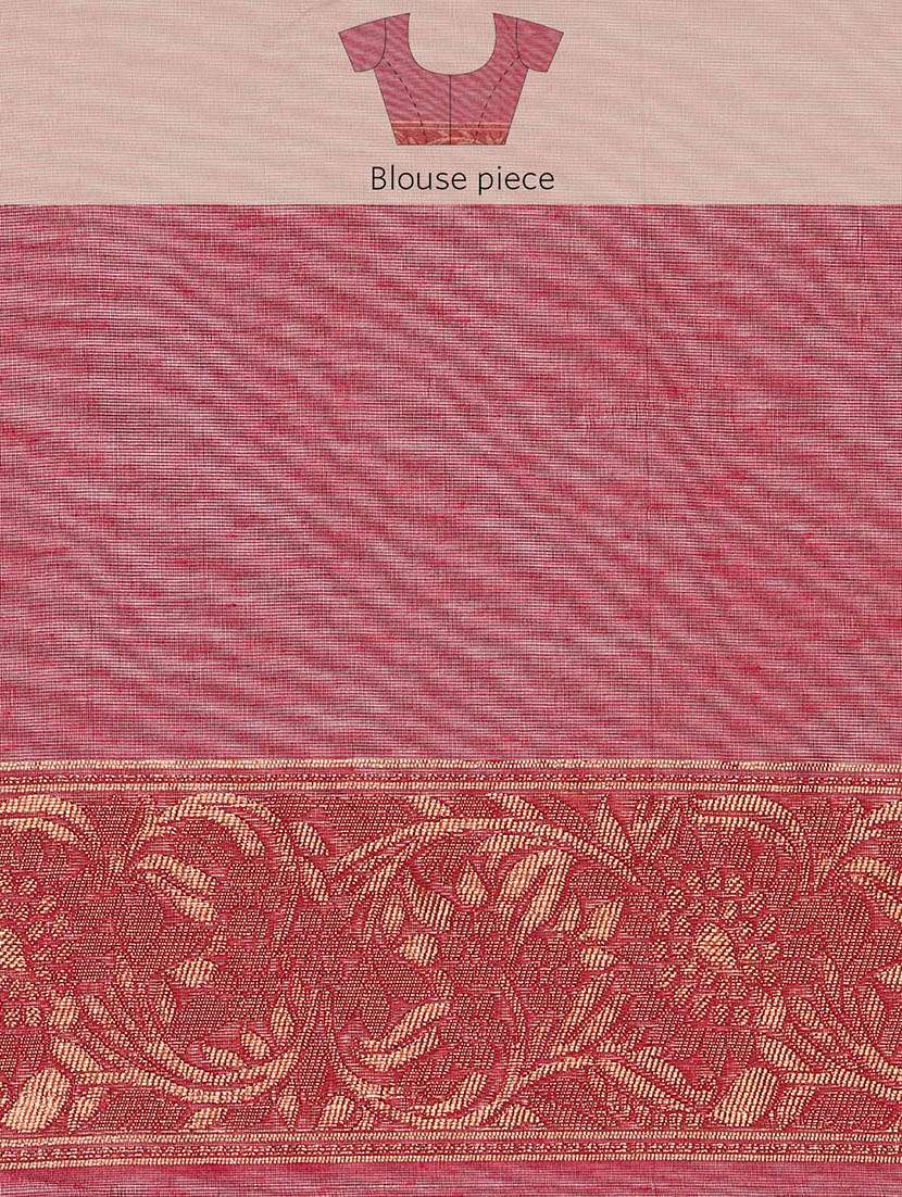 magenta cotton handloom saree with blouse - 21499981 -  Standard Image - 5