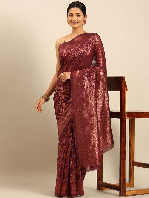 women self design banarasi saree with blouse - 21499988 -  Standard Image - 0