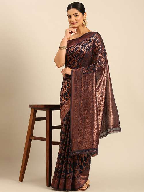 women self design banarasi saree with blouse - 21499991 -  Standard Image - 0