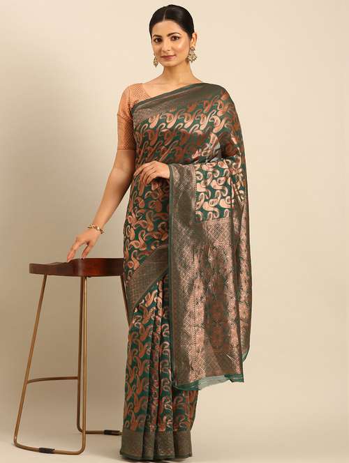 women self design banarasi saree with blouse - 21500014 - Standard Image - 0