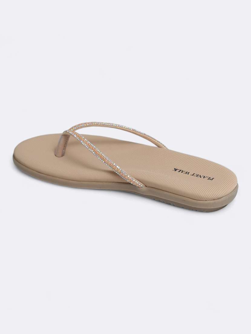 pink synthetic slip on sandals - 21500364 -  Standard Image - 3