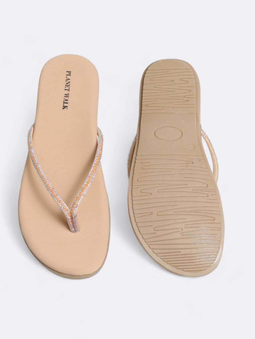pink synthetic slip on sandals - 21500364 -  Standard Image - 5