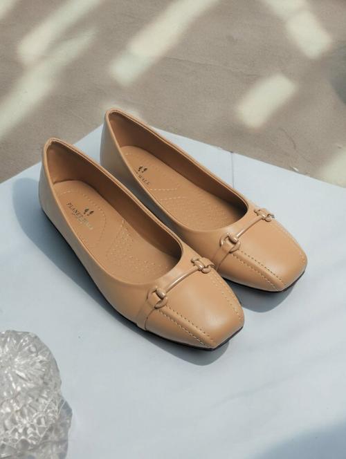 tan synthetic ballerina - 21500433 - Standard Image - 0