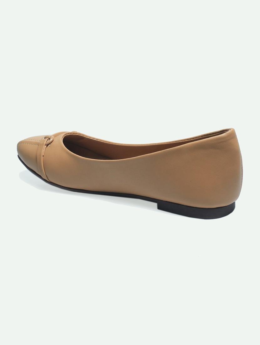 tan synthetic ballerina - 21500433 - Standard Image - 3