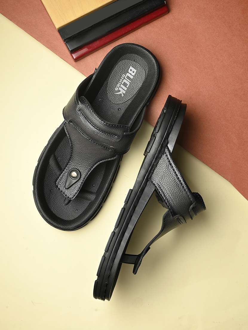 men grey slip on sandal