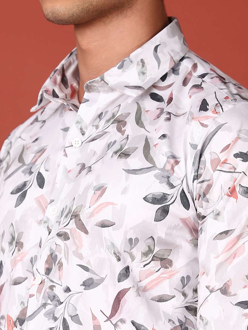 men long sleeves printed casual shirt - 21500889 -  Standard Image - 5