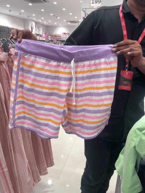 lavender cotton shorts - 21500915 -  Standard Image - 0